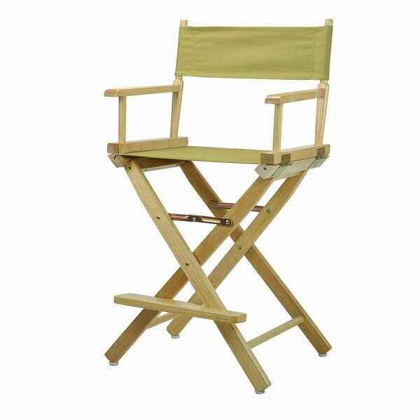 Betterbeds 220-00-021-100 24 in. Directors Chair Natural Frame with Olive Canvas BE3286559